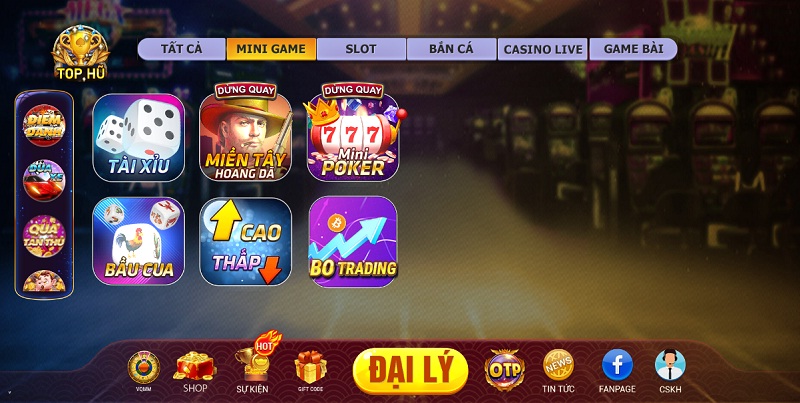 Các sản phẩm game của Dola88 - Cung cấp thêm những mini game dễ chơi, dễ trúng thưởng