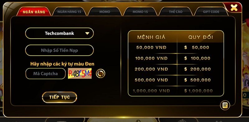 Nạp tiền Gowin tham gia chơi game